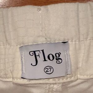 Flog Women's Cream Straight Leg Pants